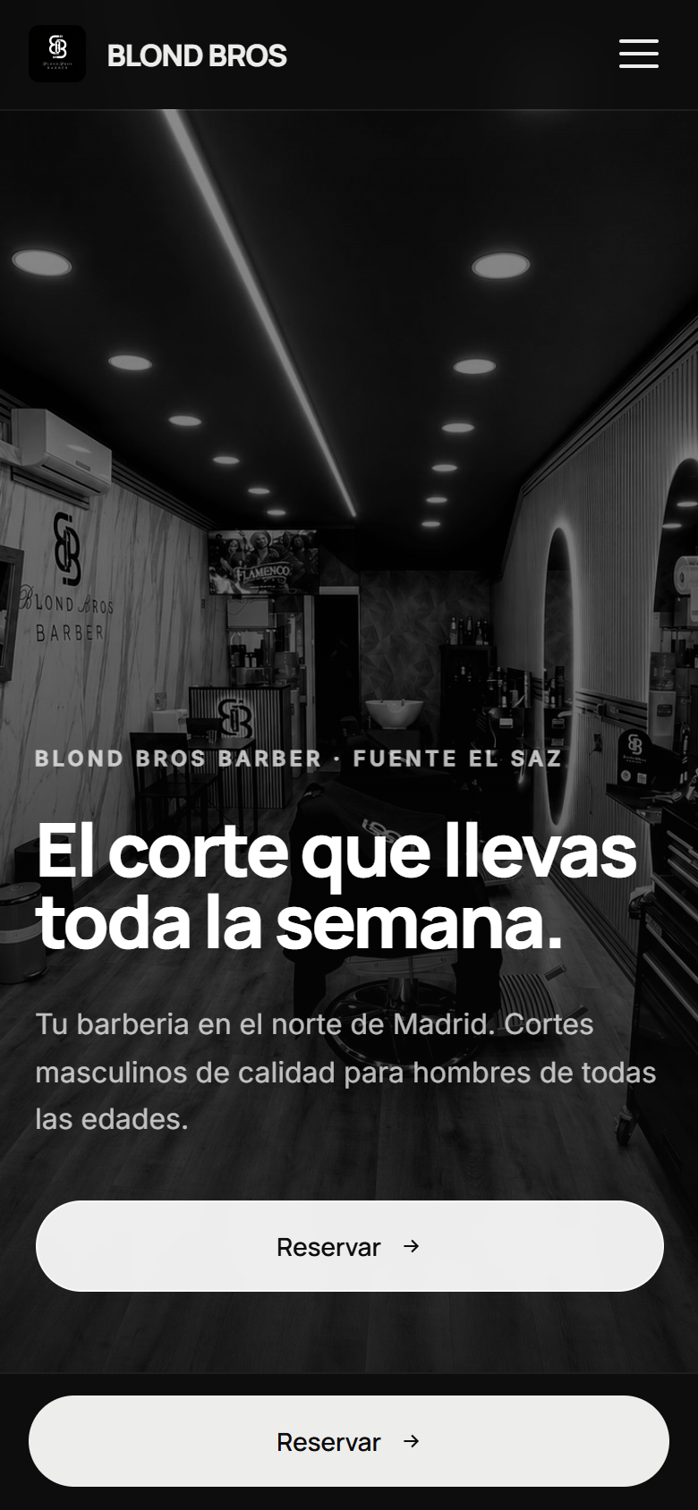 Web de Blond Bros Barber