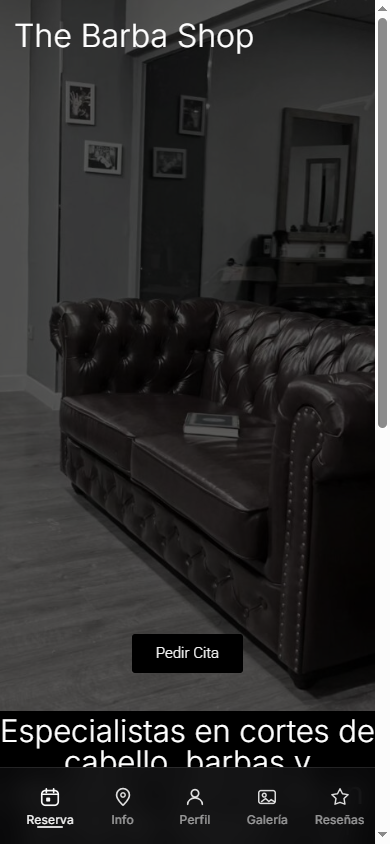 Web de The Barba Shop